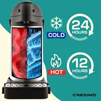 Coffee Dispenser with Pump & Tray - 101oz/3L Coffee Carafe with Pump - 12 Hours Hot Coffee Dispenser for Parties -Coffee 2