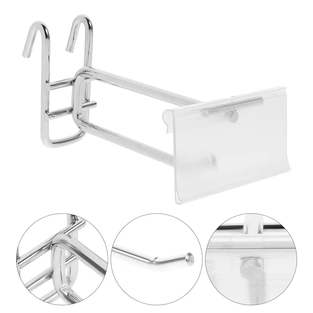 10 Pcs Körömlemez Horgos Pegboard Polc Konzolok Készletek Bolt Fém Szerszám Csapok Horgok Acél Tároló - Image 2