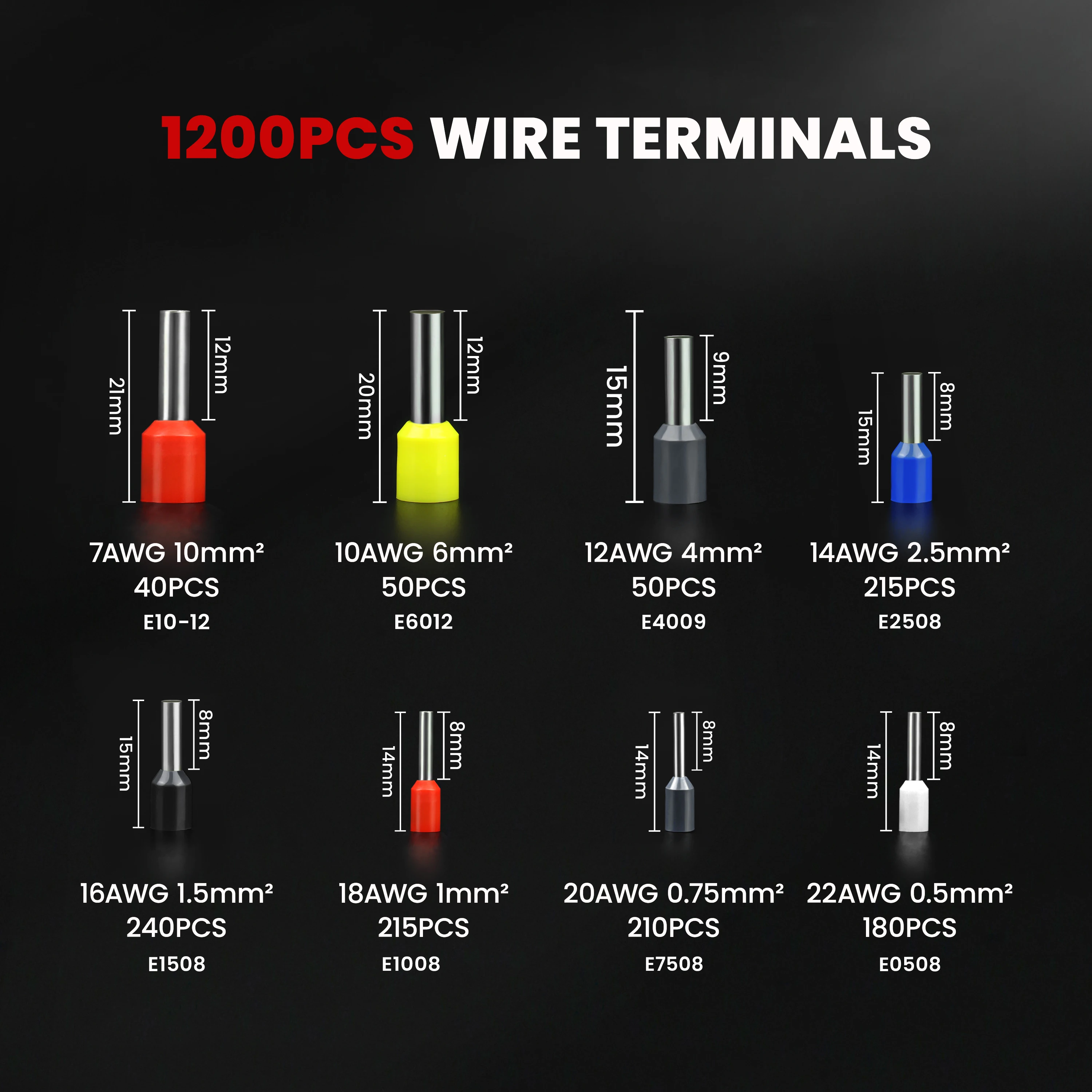 Terminal Crimping Tools Ferrule Crimping Pliers 0.25&ndash;10 mm&sup2; / 23&ndash;7 AWG Electrician Clamp Sets Wire Tips crimping tool,crimping tools,crimping pliers