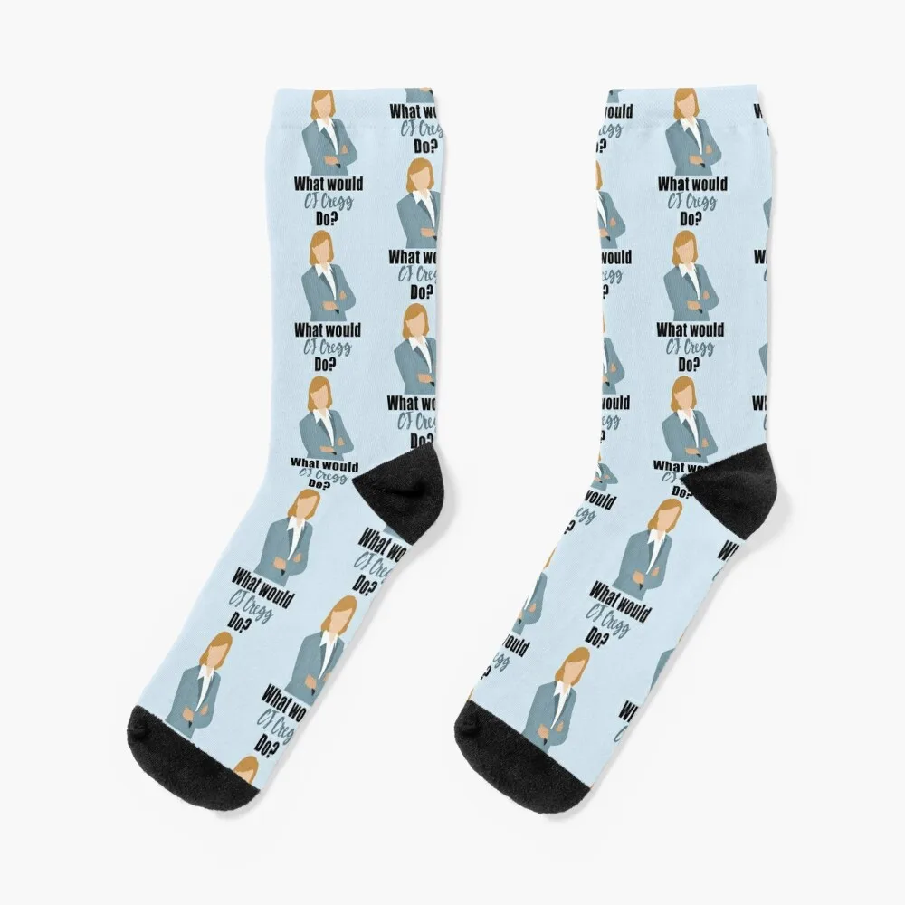 what would cj cregg do? Socks winter gifts cartoon cute Socks Female Men's joan didion what she means