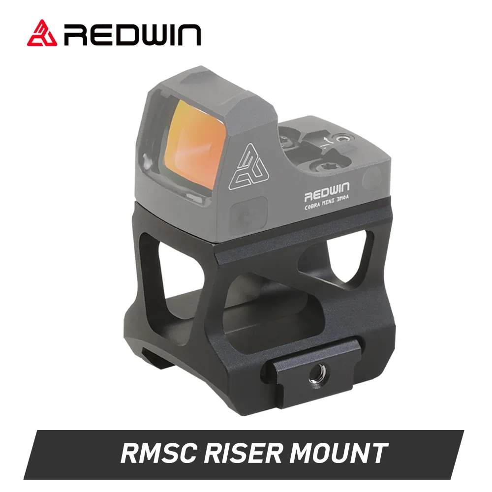 Red Win 4Ps Riser Mount T6061 Aluminum 1.6" 1/3 Co-witness Fit for Cobra Mini 4Ps Red Dot Sight 1913 Picatinny Rails