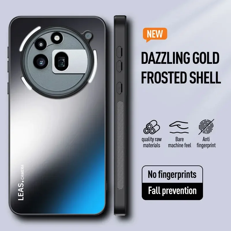 Luxury Dazzling Matte Acrylic Hard Back Cover with Silicone Frame - Shockproof Case