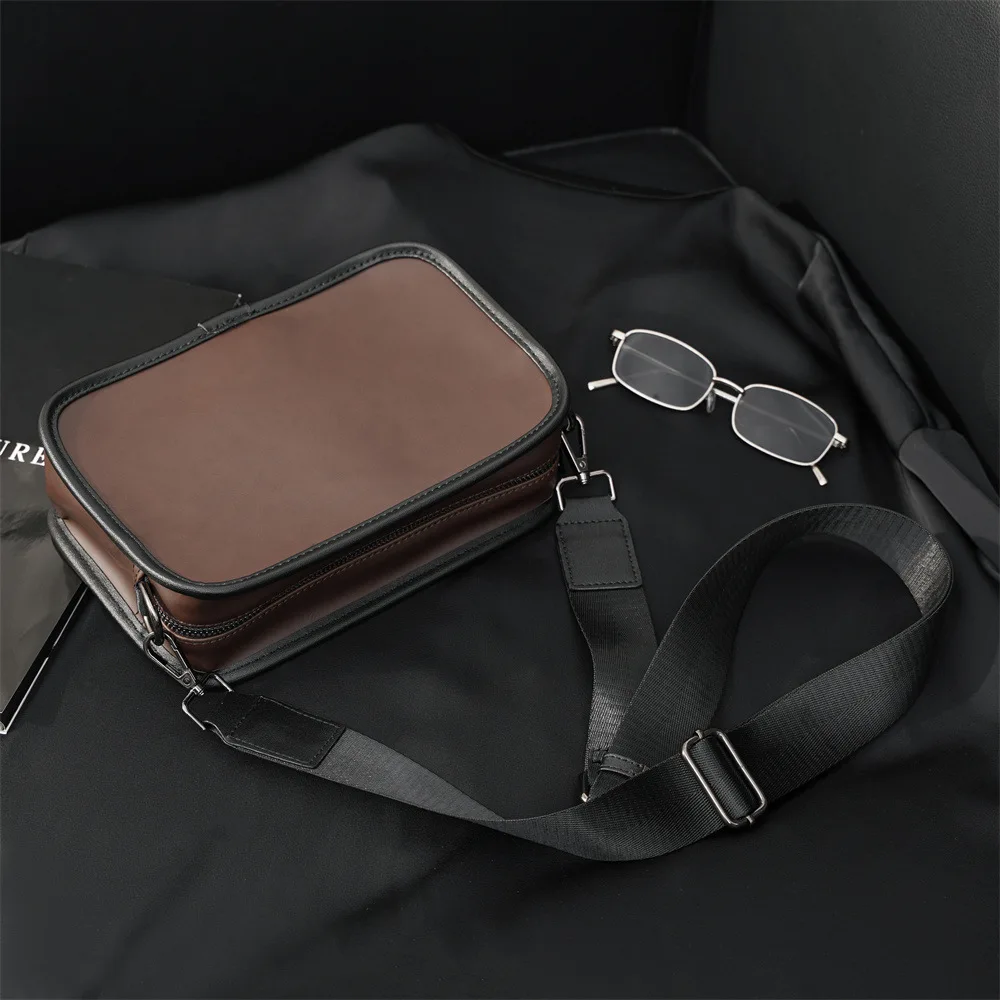 Vintage Men's Shoulder Bag Fashion Brand Design Small Crossbody