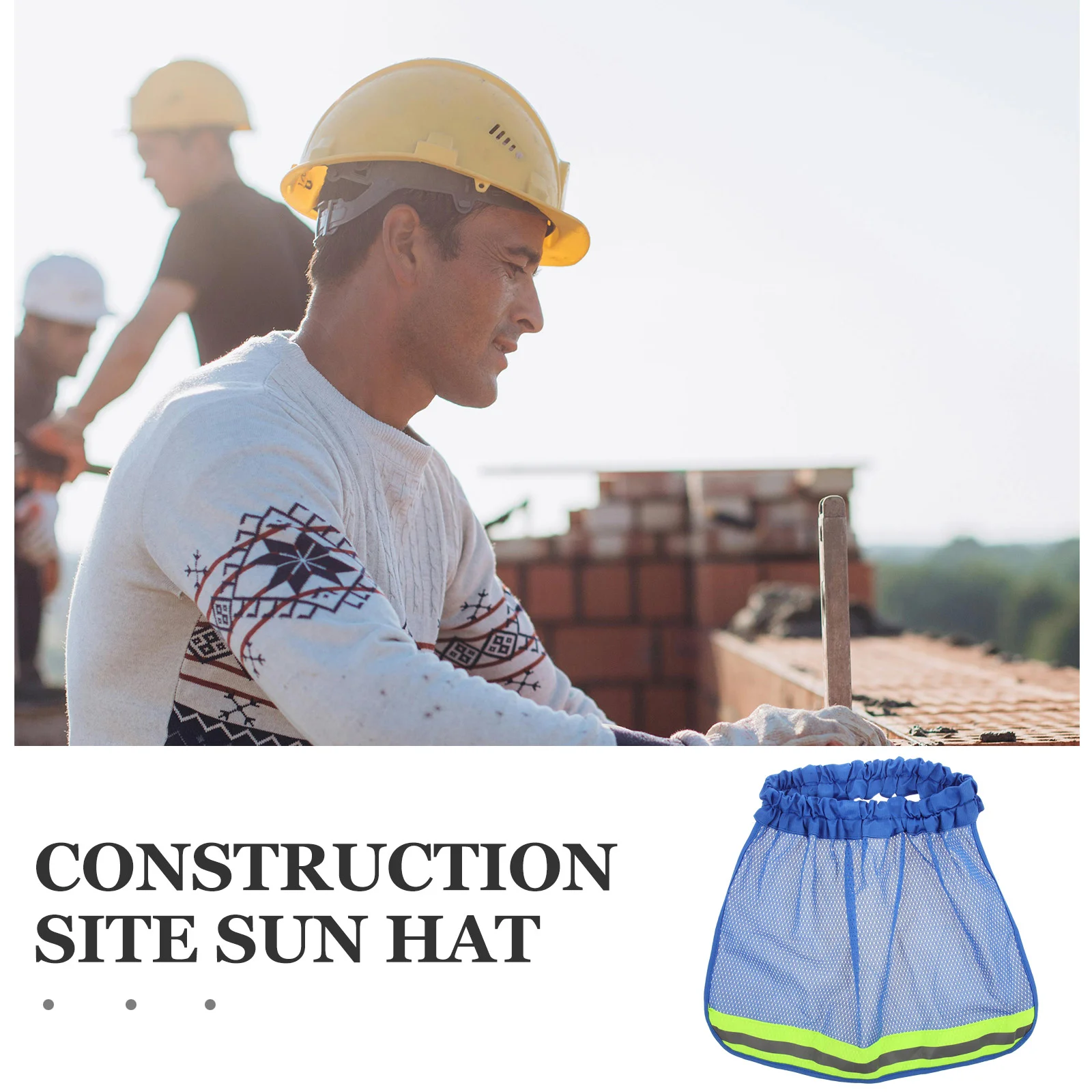 Construction Site Sun Hat Man Sunshade Polyester Protection Hard Visor Full Brim