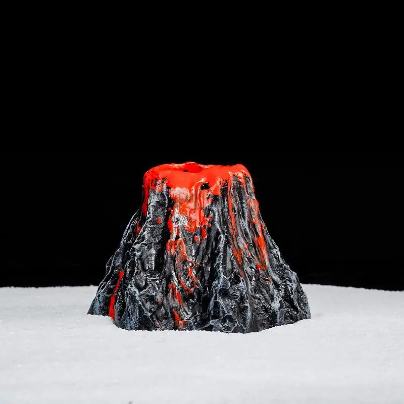 Volcano Aquarium Decoration with Aerator Bubble Stone