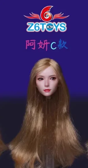 Z6TOYS ZC018 1/6 Woman Soldier A Yan Asian Movable Eyes Girls Head