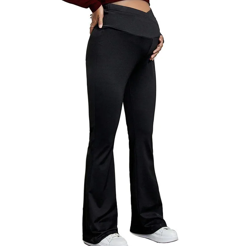 Maternity Pants Summer Ice Silk Wide-leg Thin Outer Wear Loose Pleated women pants maternity pants