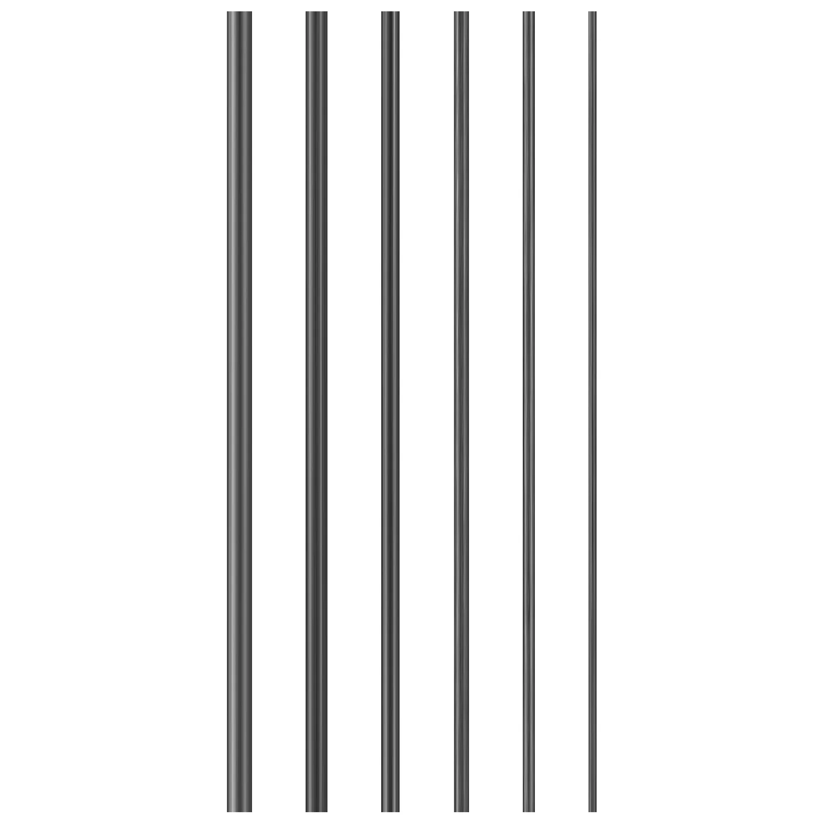 6 Pcs FishTrip Fishing Rod Repair Kit Carbon Fiber Sticks High Strength for Repair Broken Fishing Rod Rotary Tool 10cm