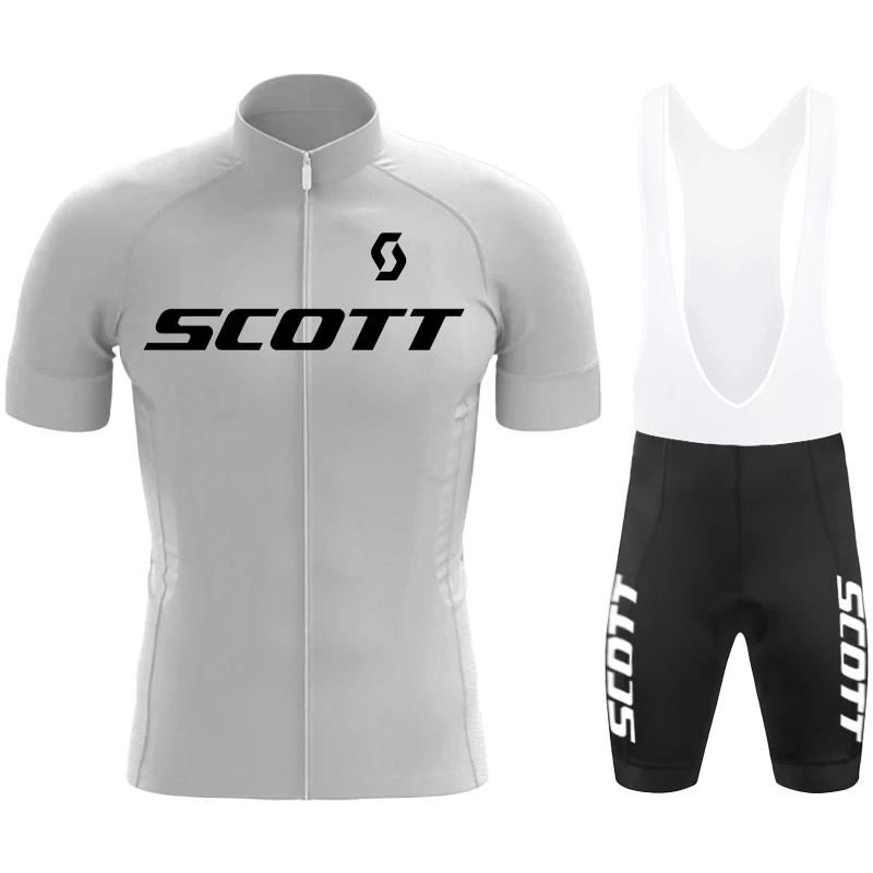 SCOTT Cycle Wear Maillot Cycling Man Mtb Men's Clothing Set Bike Jersey Sets Jacket Short Bib Cycling Uniforms for Men Bicycle