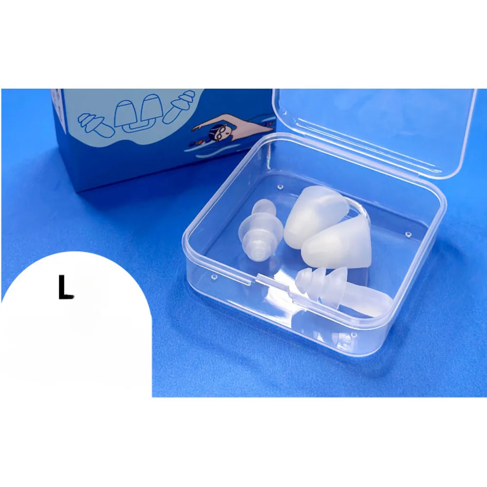Tapón nasal invisible de silicona con clip para nadar, juego de congestión nasal para adultos, antiasfixia, agua_voghion.com