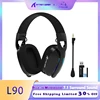 ATTACK SHARK L90 Flodable Ultra-Light Wireless Gaming Headset, 7.1 Surround Sound, BT5.3/2.4Ghz/Wired, RGB, 40mm neodymium drive