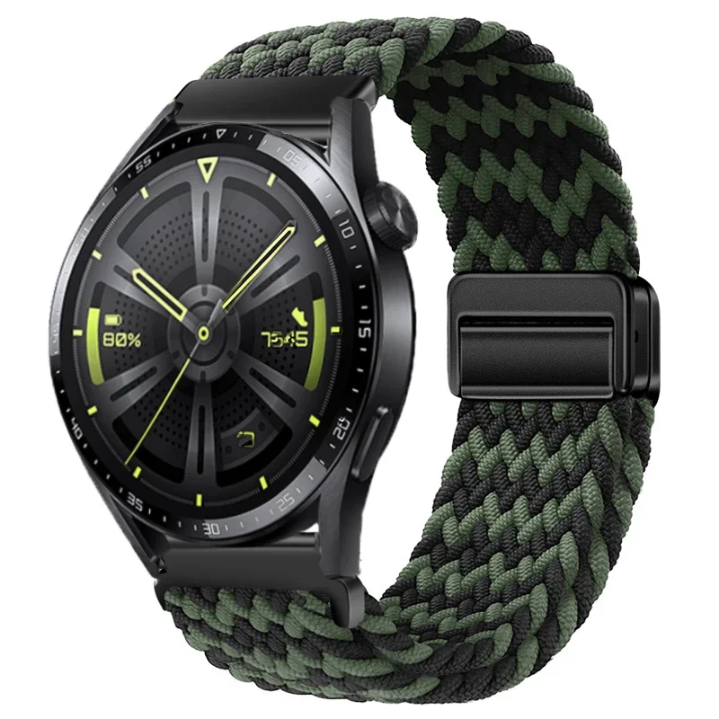 Nylon Braided Watch Strap - Durable Fabric Bracelet Wristband