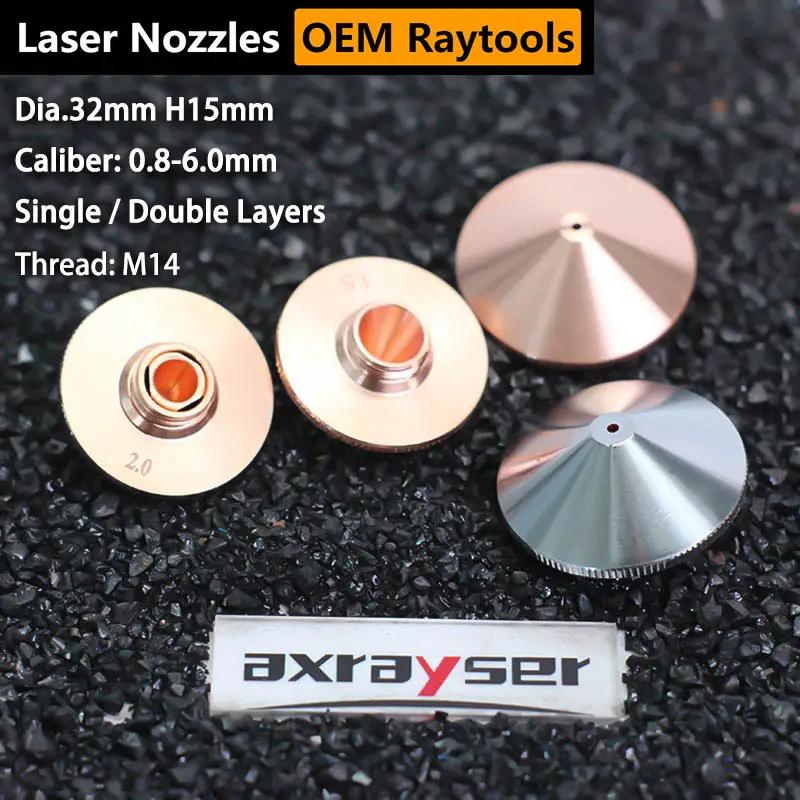 All Types Laser Nozzles Fiber Cutting Machine Double/Single Dia.28/D32mm for Raytools Precitec WSX HSG Bodor HANS Laser Head - Image 5