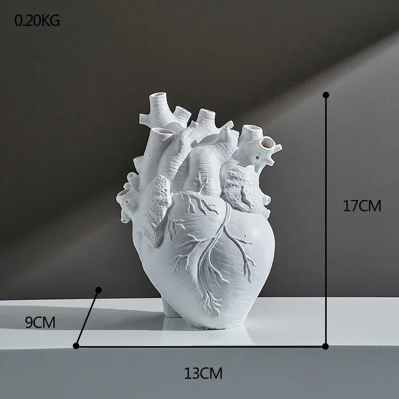 Resin Flowerpot Home Decoration Heart Shape Vaseds 6