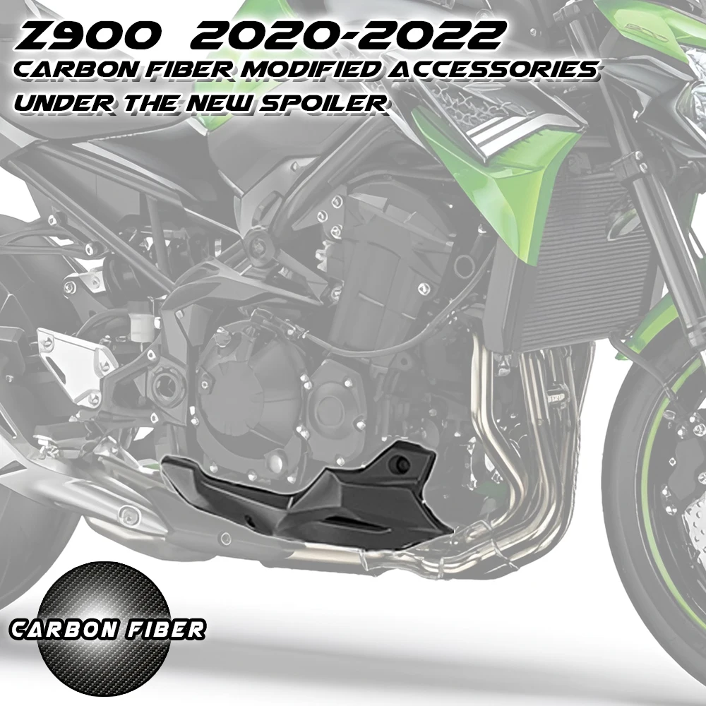 

For Kawasaki Z900 2020 2021 2022 100% Full Carbon Fiber Under Spoiler Cover Fairing Motorcycle
