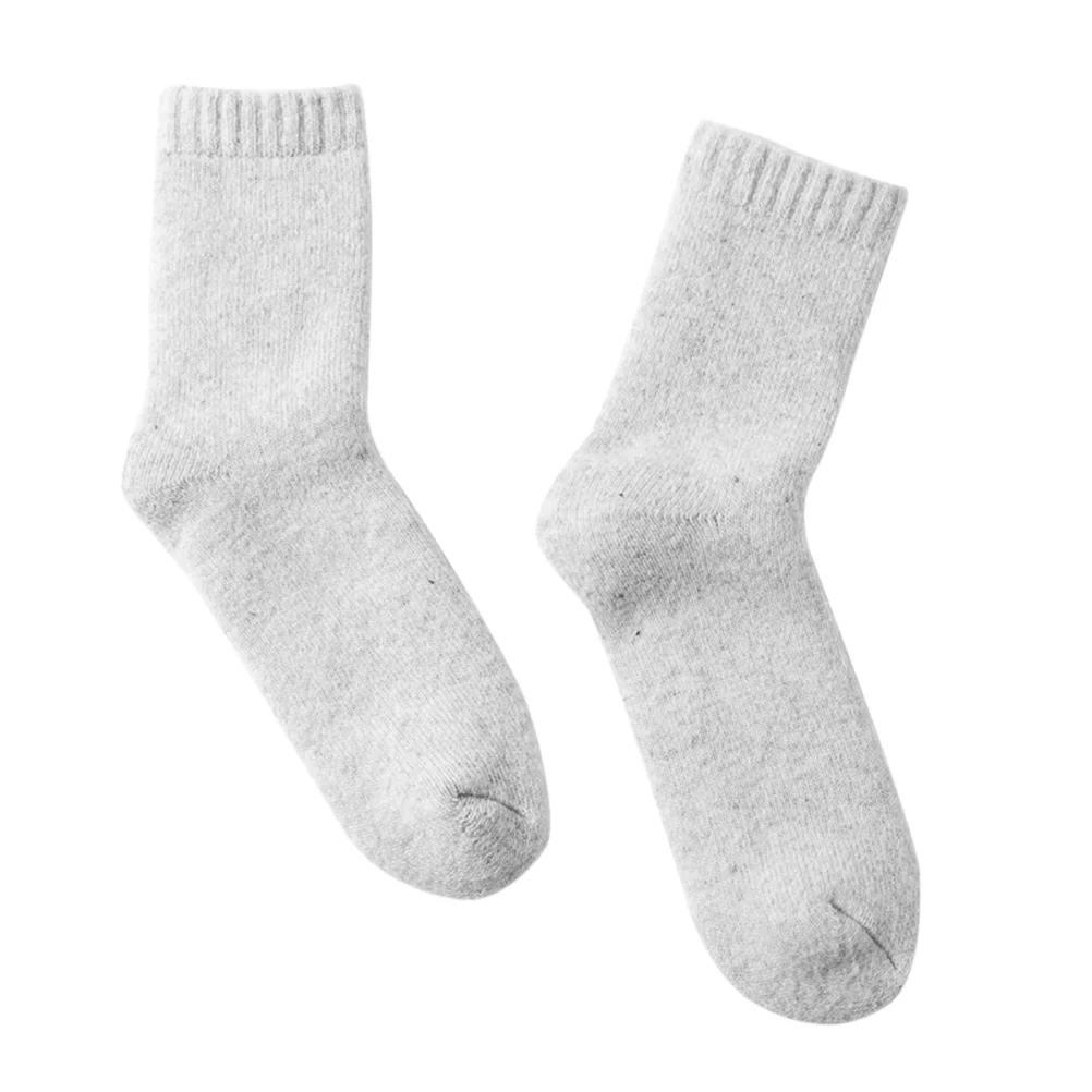 

Men Winter Socks Heavy Cozy Socks Non Sweat Absorbent Fuzzy Fluffy Warm Socks for Men Male Grey