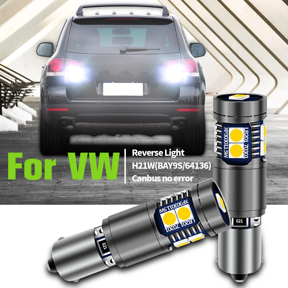 

2pcs LED Reverse Light Blub H21W BAY9S 64136 Canbus No Error Backup Lamp For VW Beetle 2005 2006 2007 2008 2009 2010