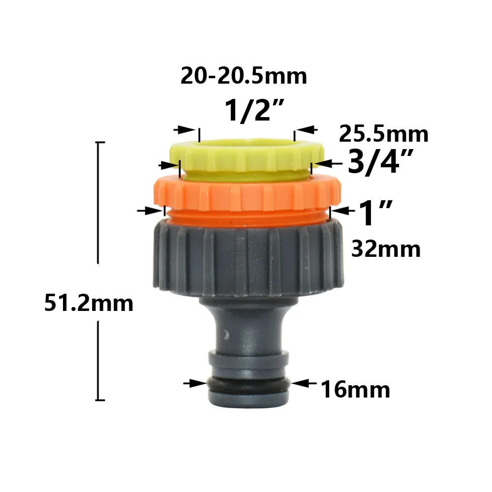 Description Picture 5 of itemGarden Hose Quick Connector 1/2 3/4 1 Inch Pipe Coupler Stop Water Connector Garden Tap Repair Joint Irrigation System Fittings