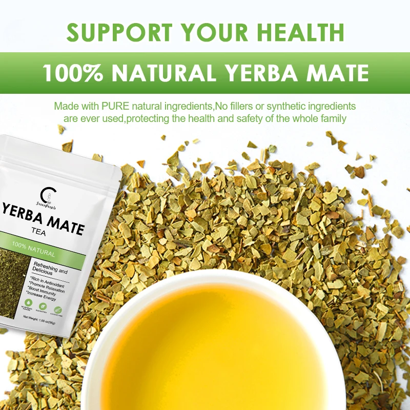 Yerba Mate Tea-Bags Organic Supports Cardiovascular & Digestive Systems Rich In Antioxidants and Plant Nutrients yerba mate tea bags