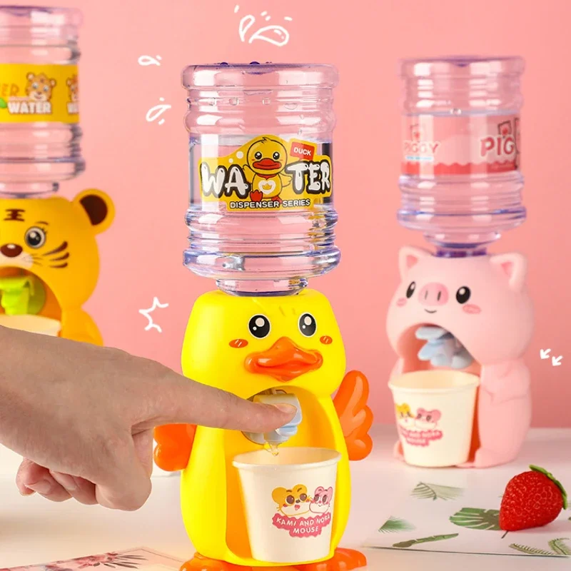 Simulation Fans, Children's Water Dispensers, Toys, Kitchens, Families, Fun Water Dispensers, Small Cute Duck Stalls,