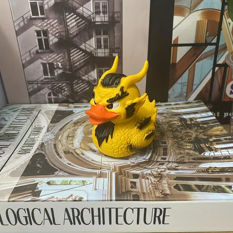 Duck Statue Gothic Sculpture Punk Animal Figurine Resin Desk Decoration Collectible Figurines Satan Duck Tabletop Ornaments miniature figurines resin ornaments resin crafts miniature duck figurines