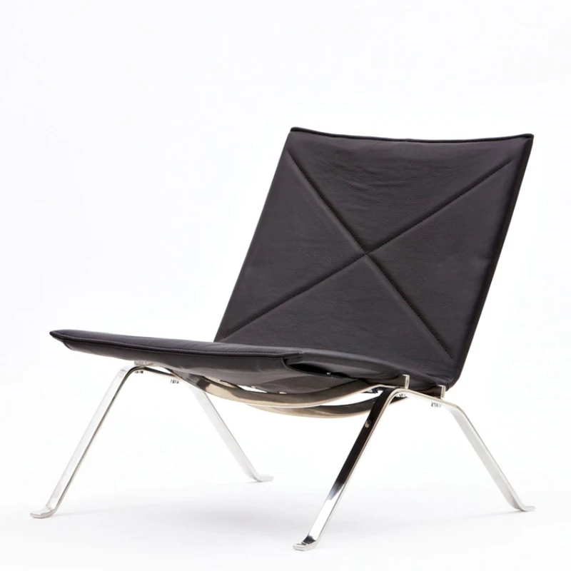 

PK22 lounge chair / modern stainless steel leather lounge chair sofa chair