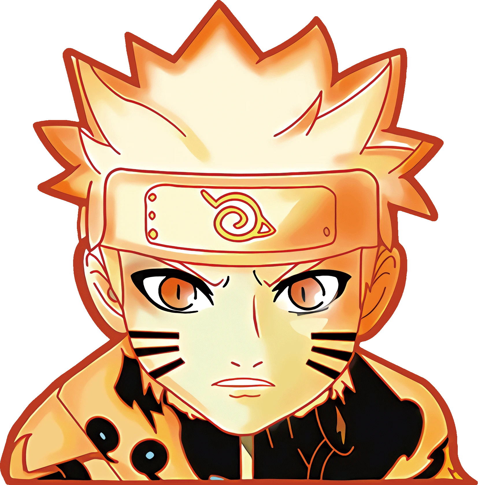 

3D Gradient Anime Sticker Sun Wukong Seven Dragon Ball Naruto Anime Car Sticker Refrigerator Sticker Notebook Deco