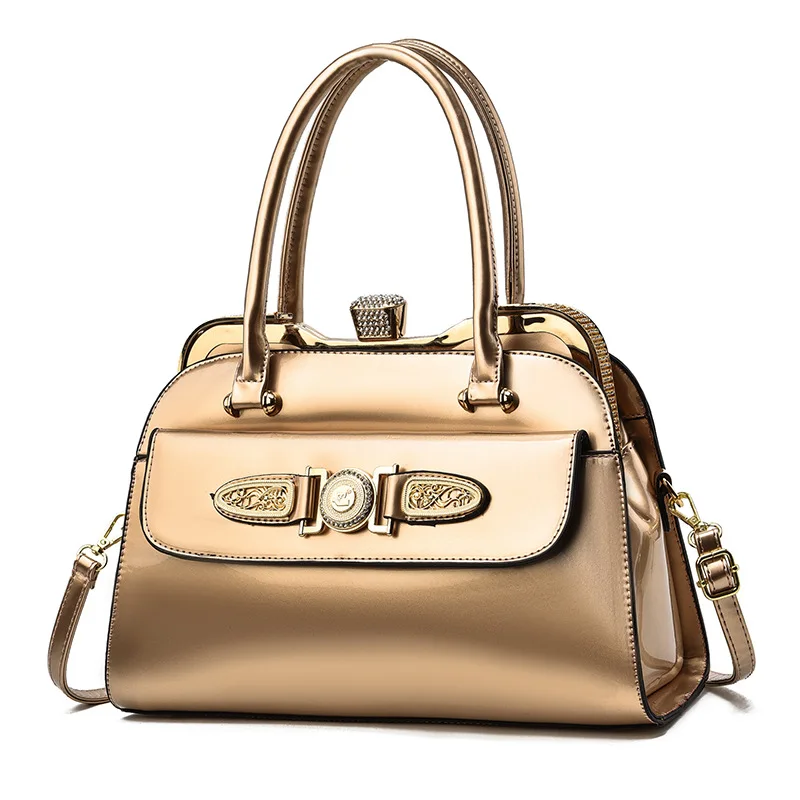 

New Fashion Designer Women Handbags European Design Patent Leather Ladies Shoulder Bags Female Girl Brand Luxury Crossbody Bag