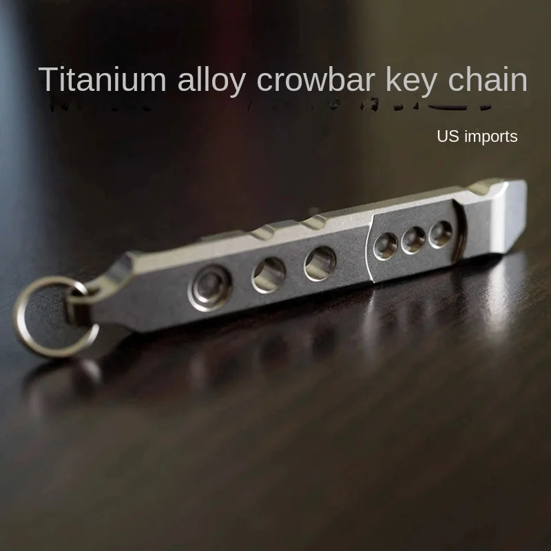 

Titanium Alloy Pocket Wrecking Bar TEC Multifunctional Outdoor Carry EDC Combination Pry Bar Tool