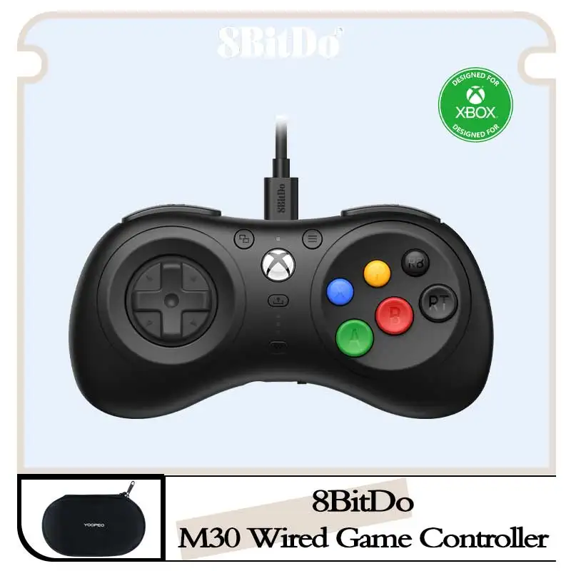 8BitDo-M30 проводной геймпад, USB игровой контроллер Plug-and-play для Xbox серии X, Xbox серии S, Xbox One, ПК, Windows 10 и выше