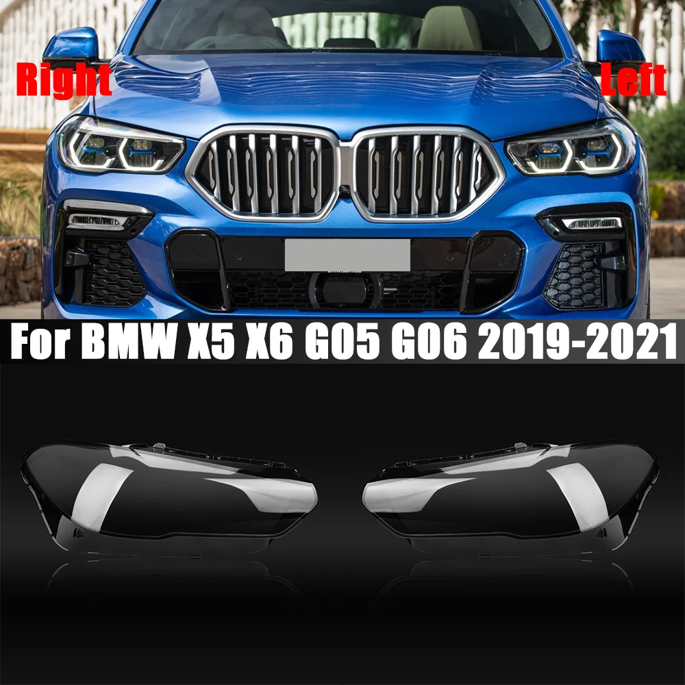 

Налобные фонари для BMW X5, X6, X5M, X6M, G05, G06, F95 2019-2021, прозрачный абажур, оболочка фары, аксессуары для автомобиля