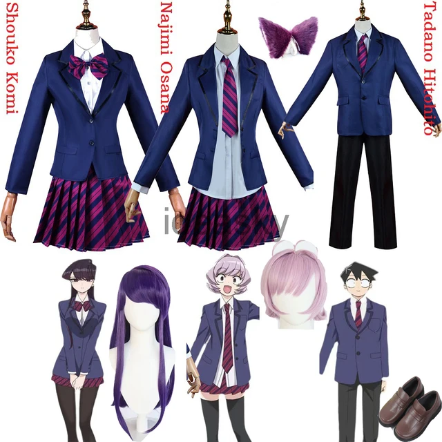 Osana Najimi Uniform Komi Can't Communicate Cosplay Costume Suit Halloween  Dress