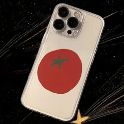 Adorable Tomato Pattern Clear Soft TPU Phone Case - Samsung Note10 Plus (T - 260TM8705A1)