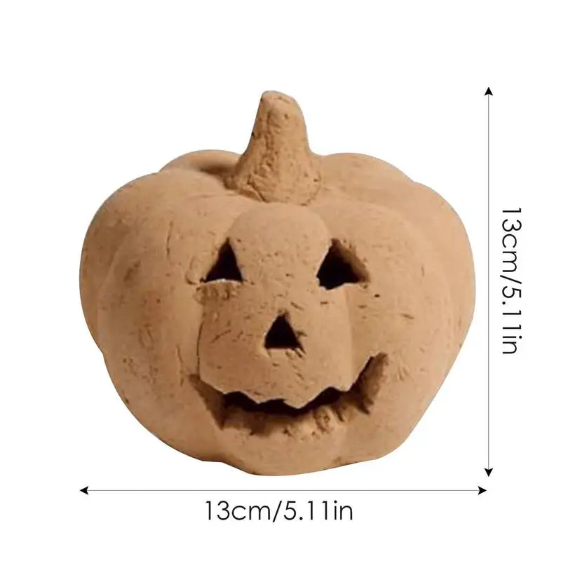 

Fireproof Halloween Pumpkin Reusable Stoneware Fire Pits Party Decor For Outdoor BBQ Bonfire Desktop Decoration Accessories