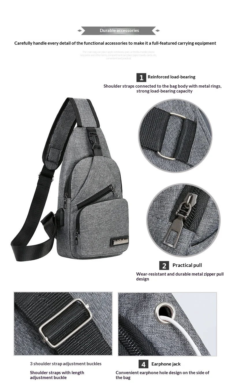 Men's Chest Bag Image 2
