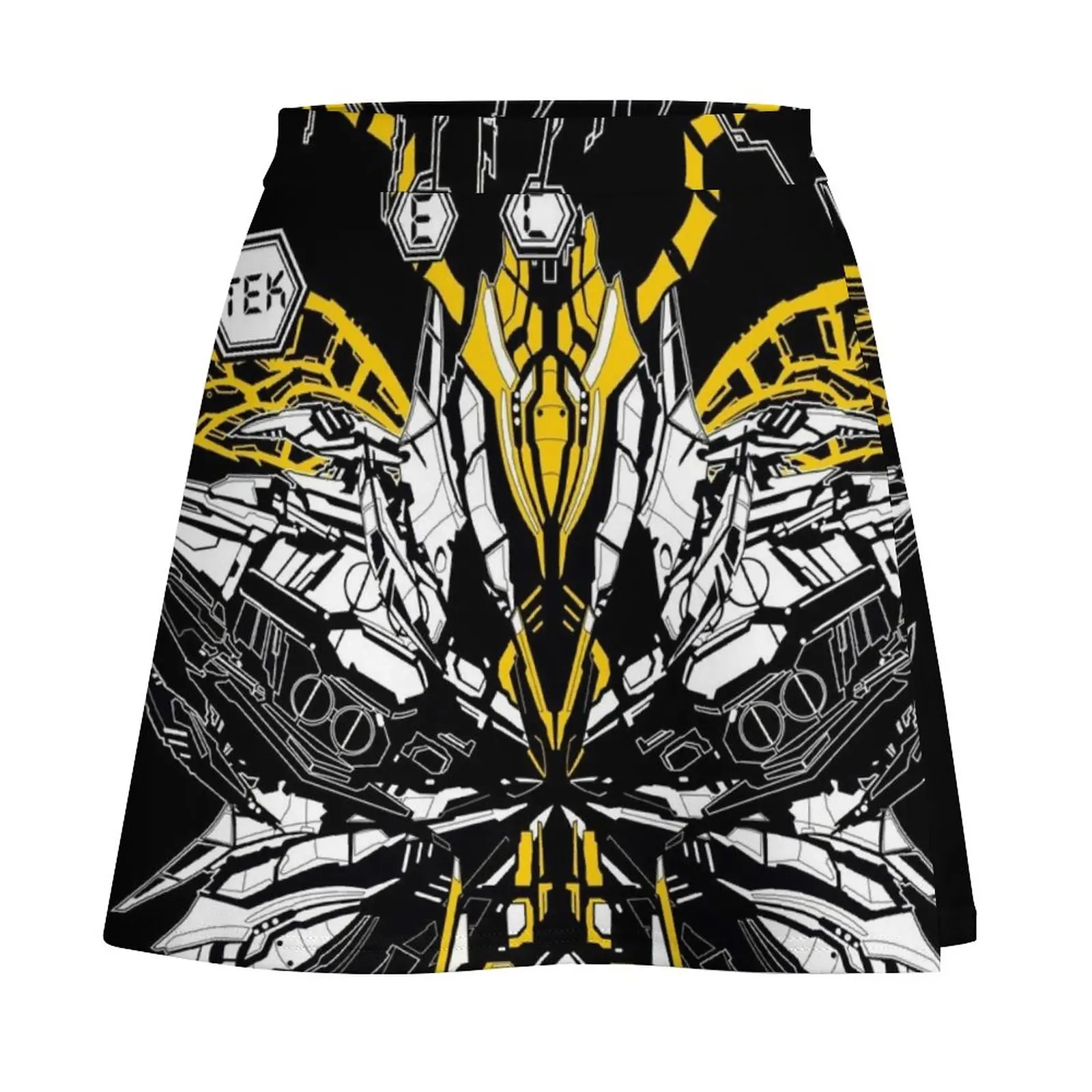 mecha tek Mini Skirt Kawaii new in external clothes Women skirt Summer dress