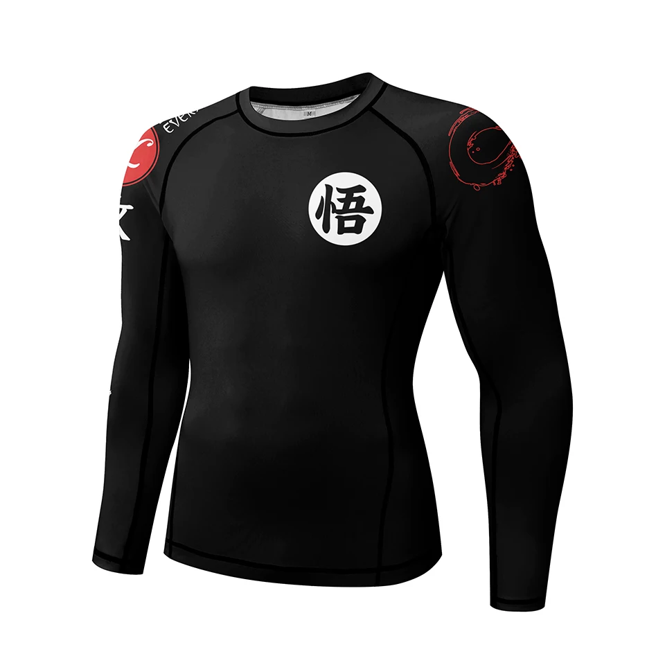 Sports Apparel Mens T Shirt Kimono Jiu Jitsu Mma T-shirt+Pant Rashguard For Men 4Pcs/Suits Muay thai MMA Shorts Bjj Gi Rash guard Boxing Jerseys Sportsuit