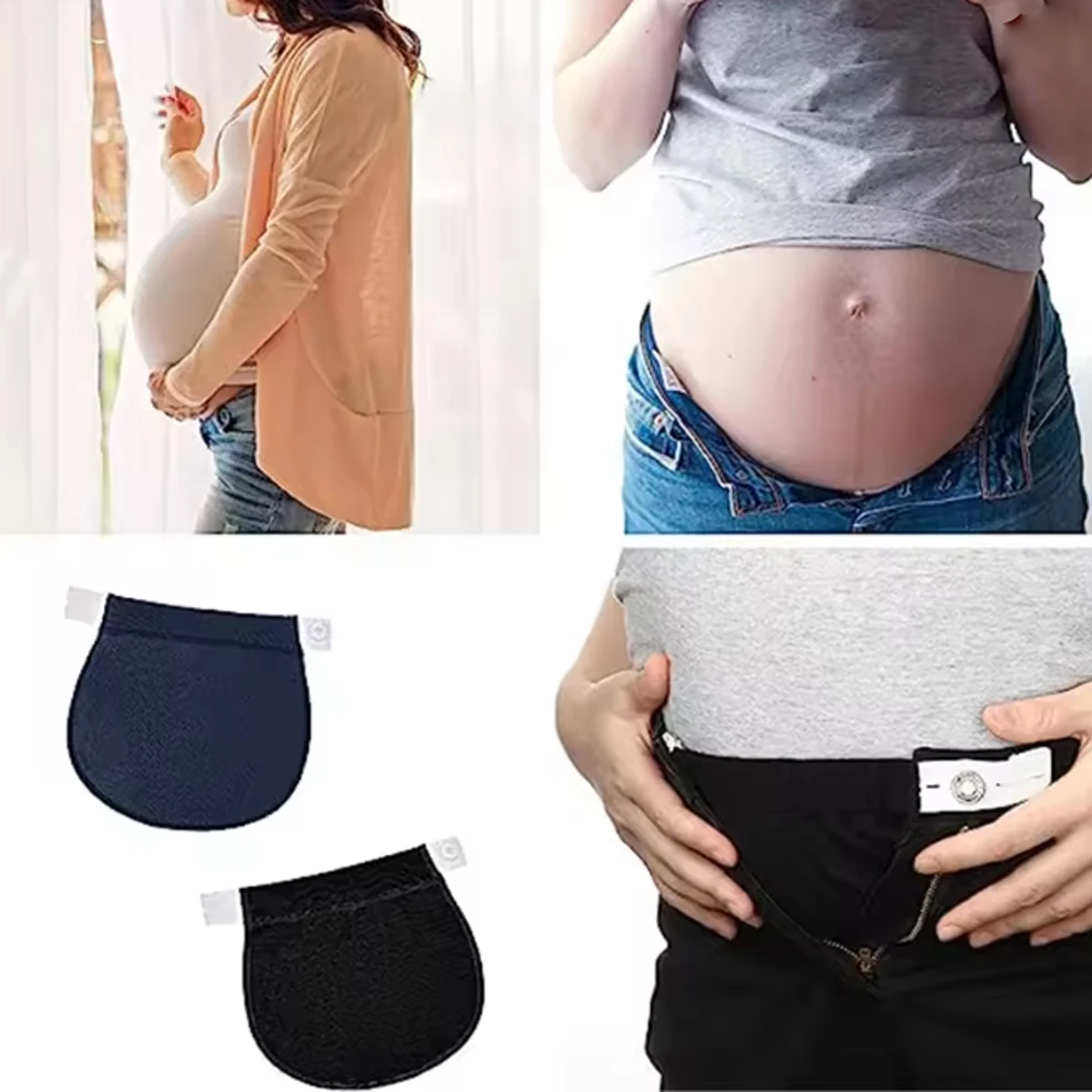 Fashion Adjustable Maternity Pregnancy Waistband Belt Elastic Waist Extender Patch For Pregnant Sewing Accessories