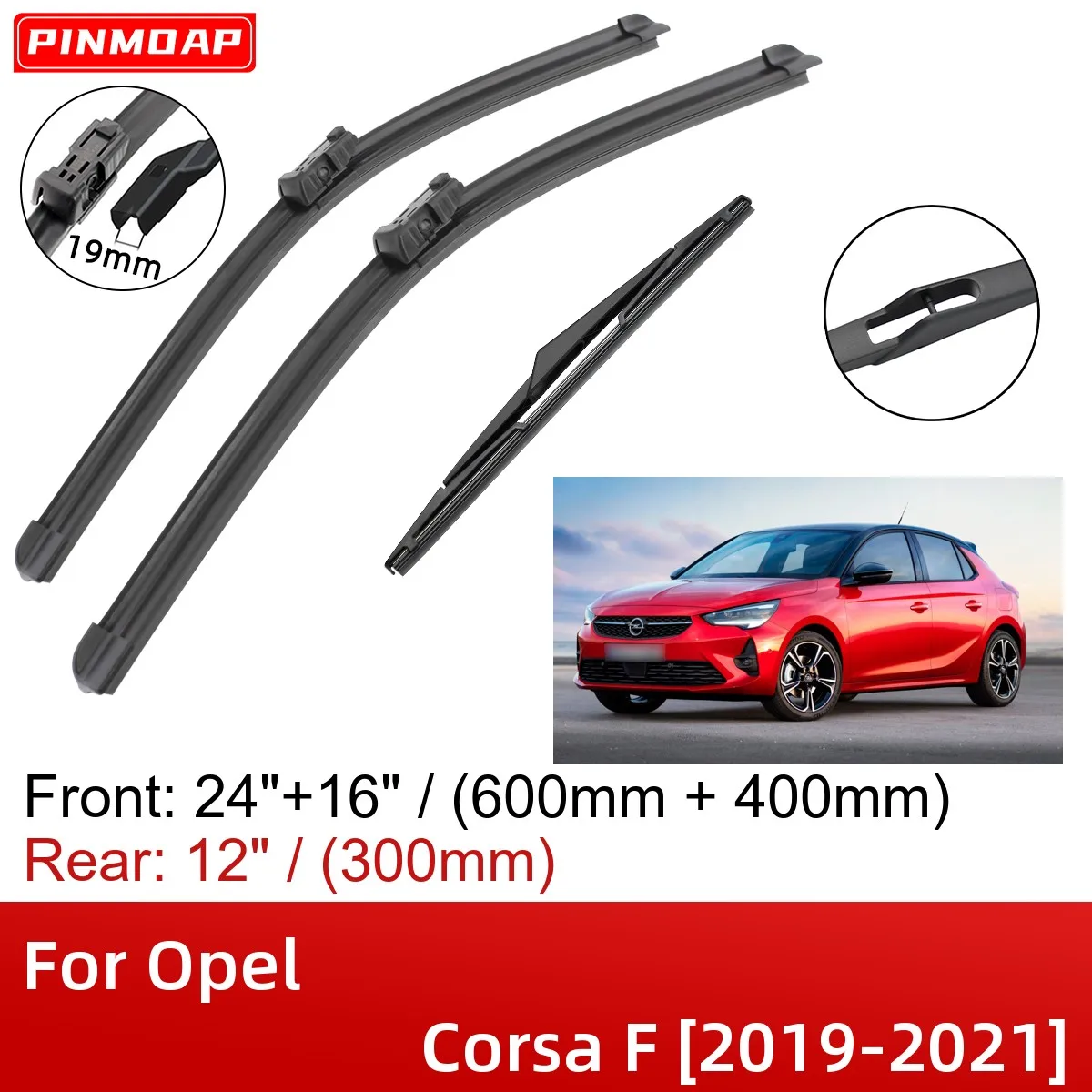 AUTO-STYLE Roof spoiler compatible with Opel Corsa F 2019- (PU)
