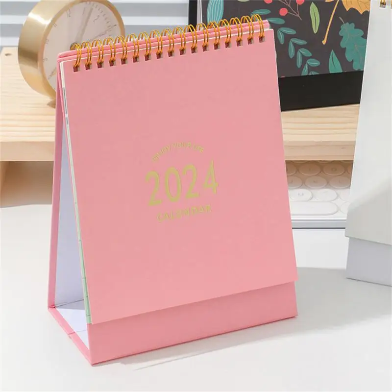 

New Year Calendar Portable Storage Time Management Self-discipline. Desktop English Plan Cultural And Educational Supplies 2024