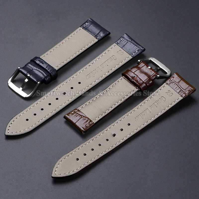 Calfskin Leather Strap with Slub Pattern - Universal Wristband in Multiple Sizes