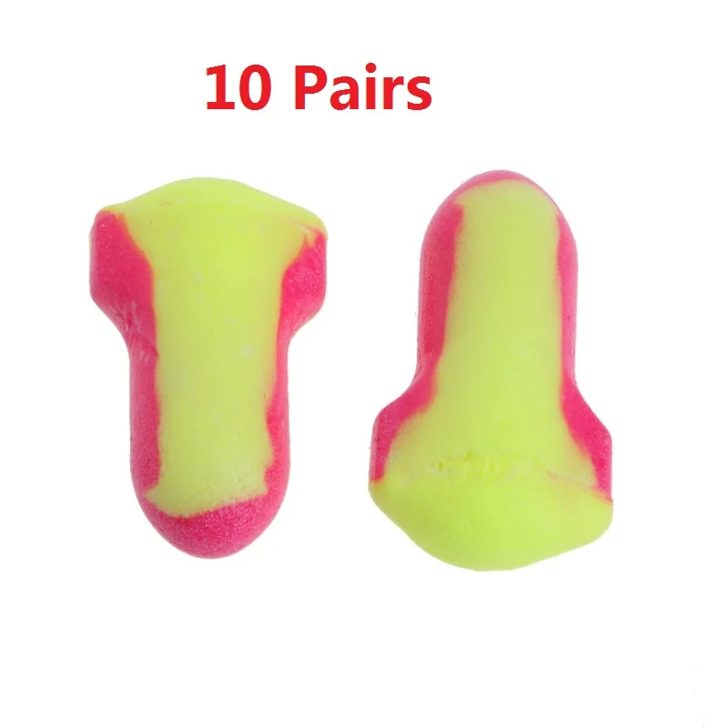 ESCAM10PairsDisposableSoftFoamEarplugsSnoreProofSleepEar
