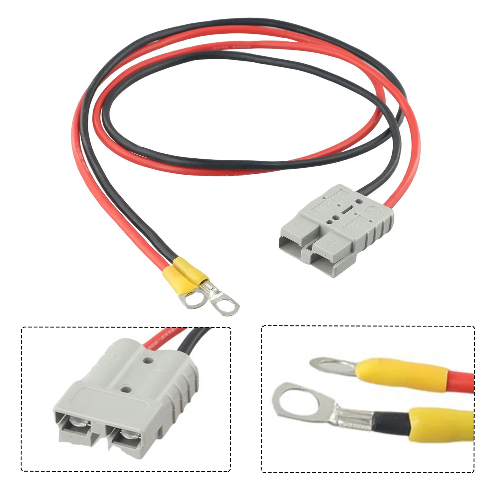 12AWG 50A Stecker Für Anderson Stecker Blei Zu Lug M8 Terminal Batterie Lade Stecker Kabel Elektron Strahl Kreuz Verknüpfung Agent – Detail 2