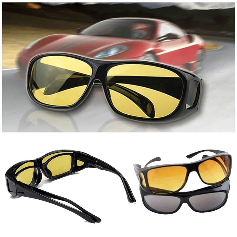 Car Night Vision Sunglasses Driving Goggles Unisex UV Protection Interior Accessories