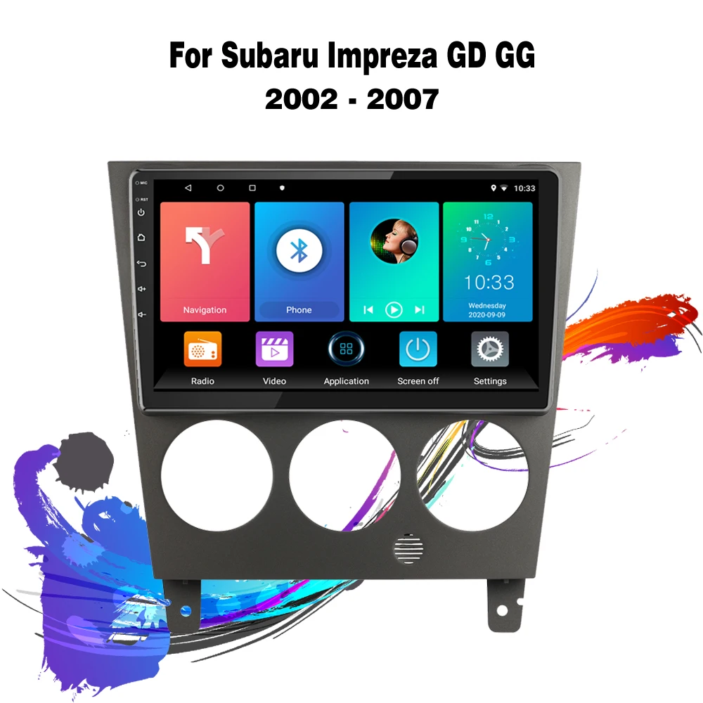 Автомагнитола 2 Din мультимедийный видеоплеер навигатор GPS Android 4G Carplay для Subaru Impreza GD