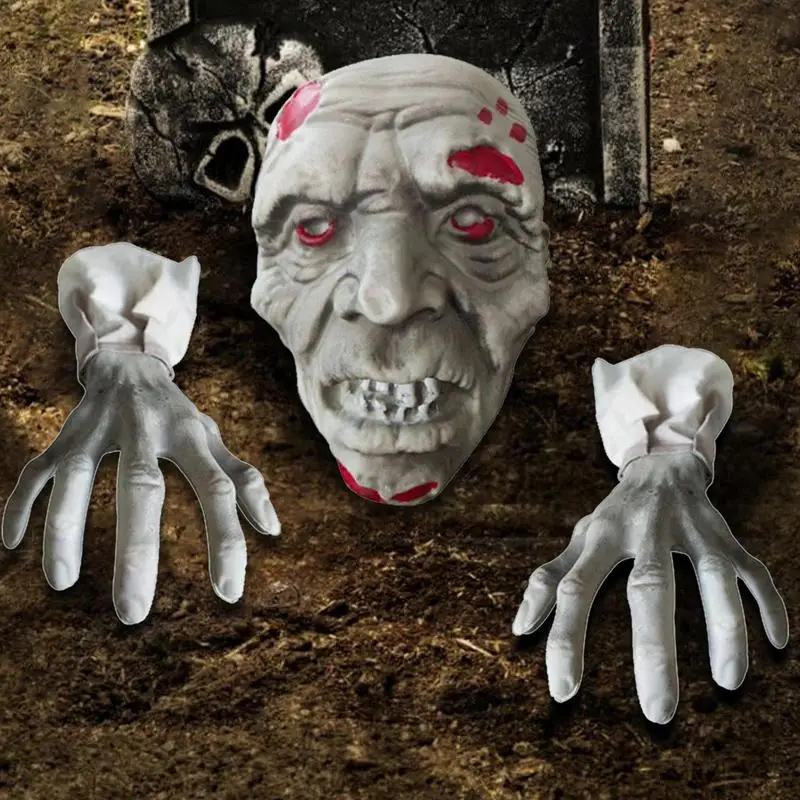 Skeleton Hand Stakes Halloween Decorations Realistic Halloween Decorations For Lawn 3-Piece For Lawn