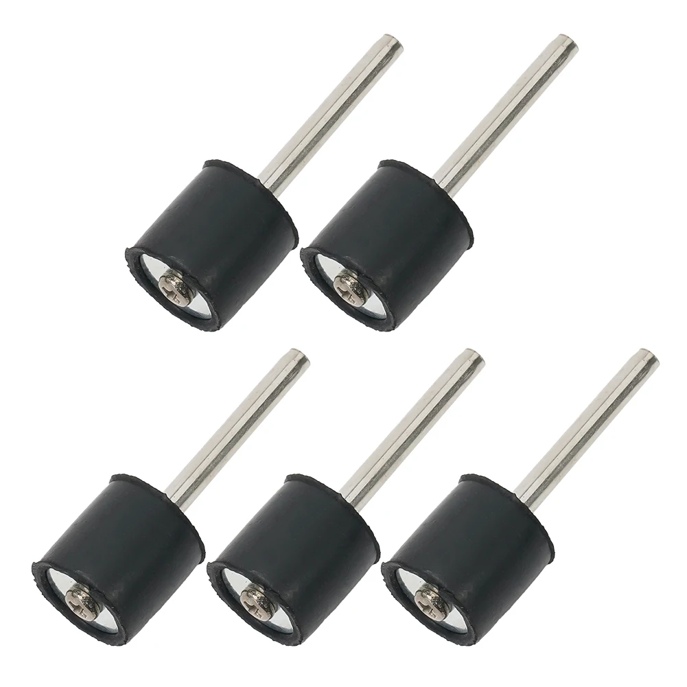 

5pcs Rubber Mandrel 1/8 Inch Shank Grinder Drum Sandpaper Circle Kit Polishing Nails For Dremel Rubber Drum Mandrel Rotary Tool