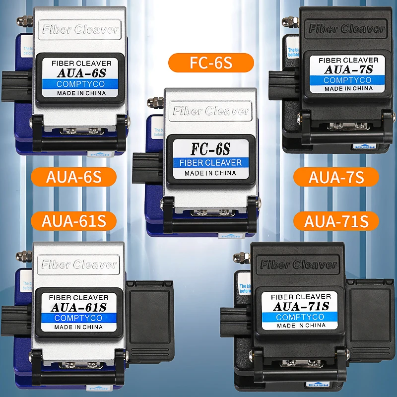 FC-6S AUA-6S/61S/7S/71S Optical Fiber Cutting Knife Ftth Tool Fiber Cleaver Fiber Optic Cutter Cold Contection Dedicated Metal
