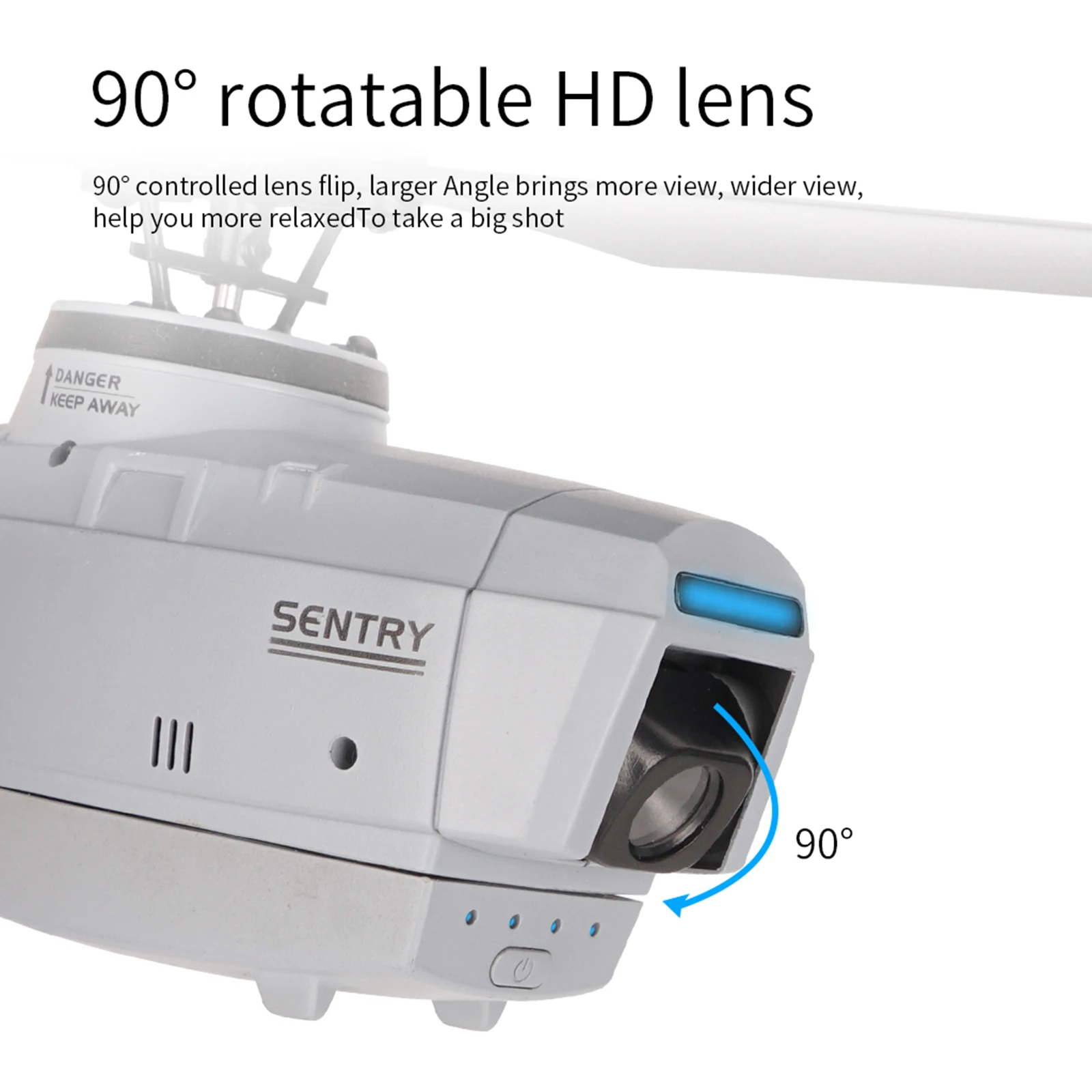 RC ERA C127 2.4G 4CH 6-Axis Gyro Altitude Hold Optical Flow Localization Flybarless RTF Sentry Helicopter with 720P Camera Drone 4 RC ERA C127 2.4G 4CH 6-Axis Gyro Altitude Hold Optical Flow Localization Flybarless RTF Sentry Helicopter with 720P Camera Drone 4