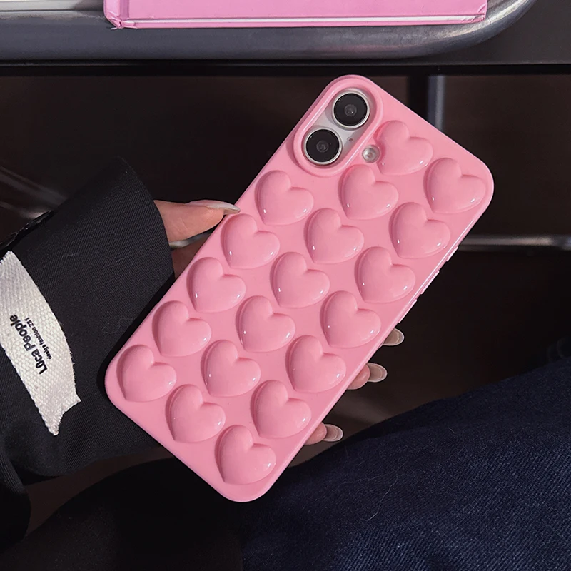 ZTOFERA Custodia compatibile con iPhone 14 (6,1 pollici) per ragazze e donne, custodia protettiva in silicone flessibile con motivo a cuore carino con bordo dorato, antiurto, blu Sierra